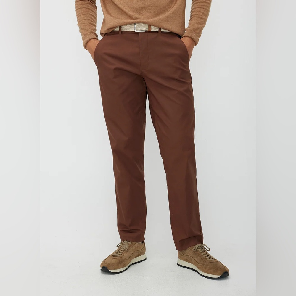 Kit and Ace Navigator Essential Trouser Umber Brown 36W x 32L Office Casual